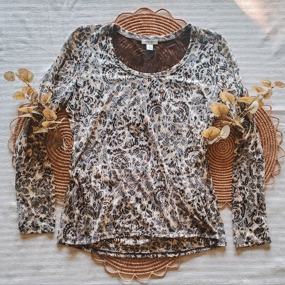 Cybercore Burnout Long Sleeve Top